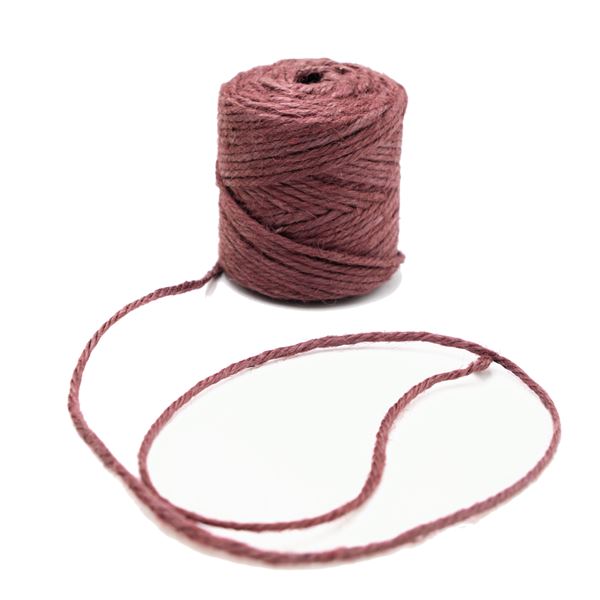 Jutový motouz hnědý, cívka 200 g, průměr 3,5 mm, návin cca 60 m