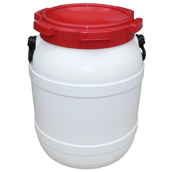 Plastový sud Curtec 54 l -  bílo-červený