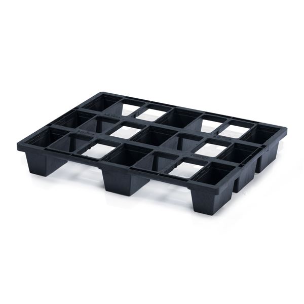 Plastová paleta 800 x 600 mm, stohovatelná