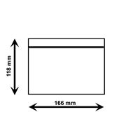 Adresní obálka C6 (A6) samolepicí průhledná (100 ks)