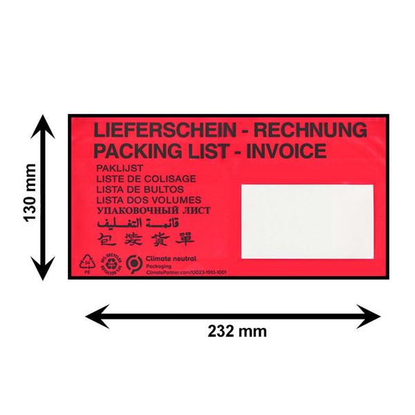 Obálka C8 (DLX) samolepicí barevná, s okénkem a potiskem (100 ks)