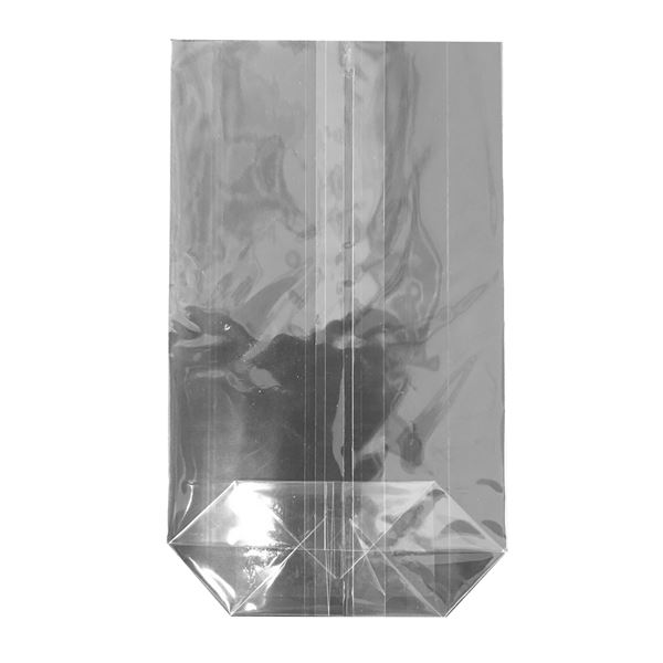 Sáček polypropylenový křížové dno 125 x 180 mm (100 ks) - transparentní